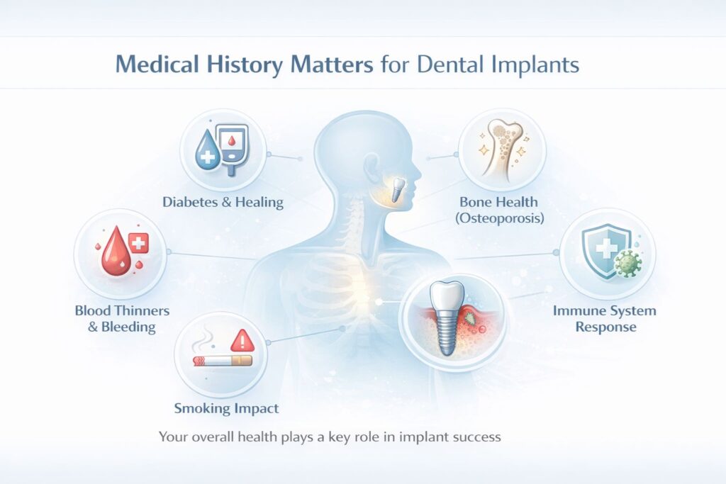 medical history matters for dental implants