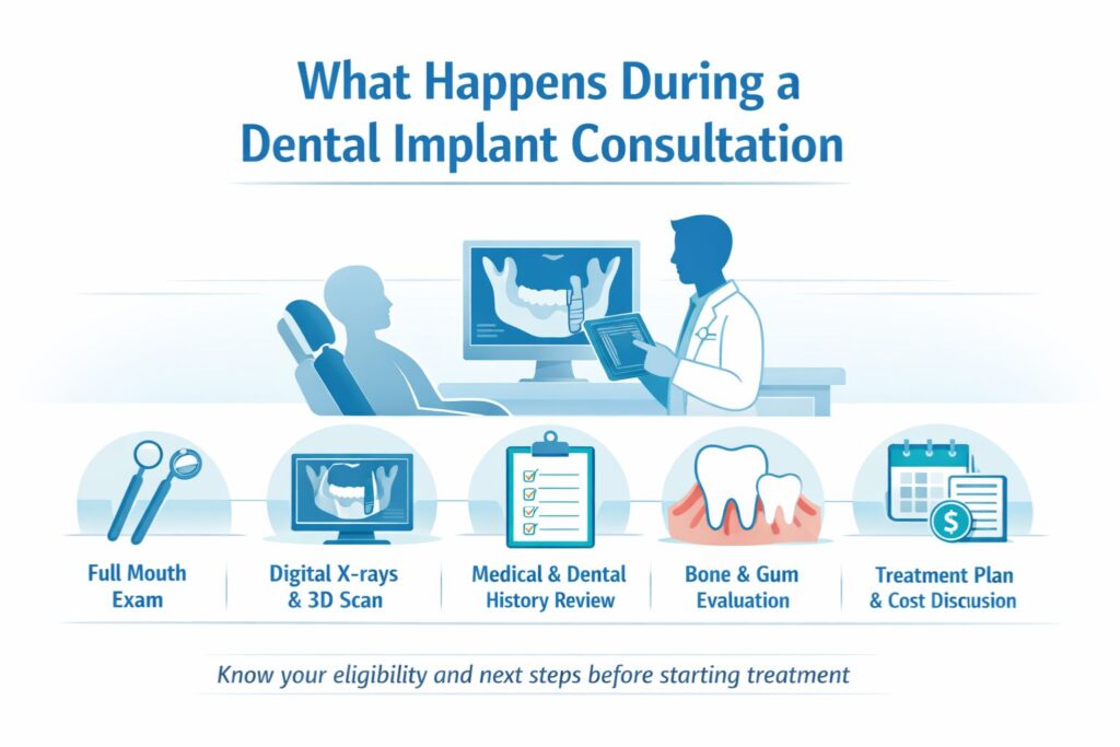 what happens during a dental implants consultation